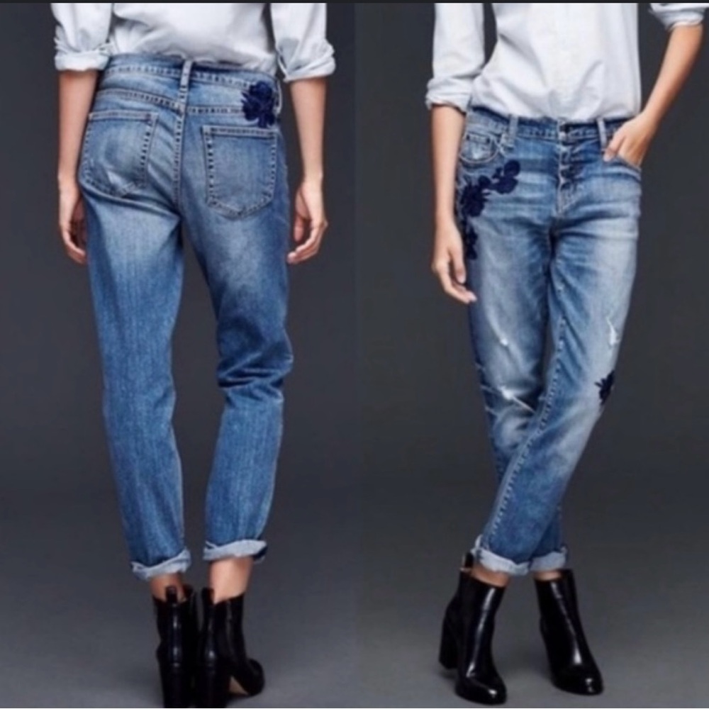 Gap Embroidered Jeans